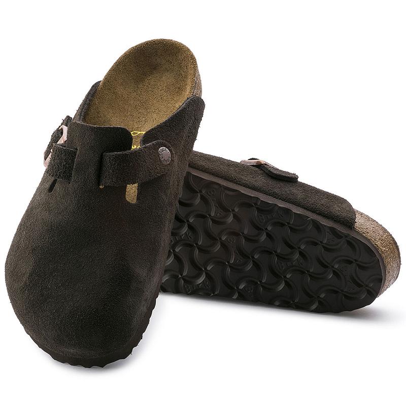 Boston Birkenstock Soft Footbed Semisove Damske Béžové | SK 239ILH